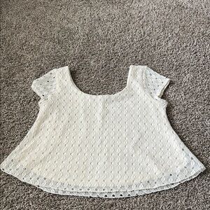 Elegant White Lace Top